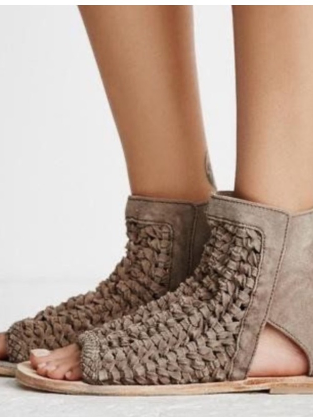Free People ISLAND CRUISER Woven Suede open toe Sandals